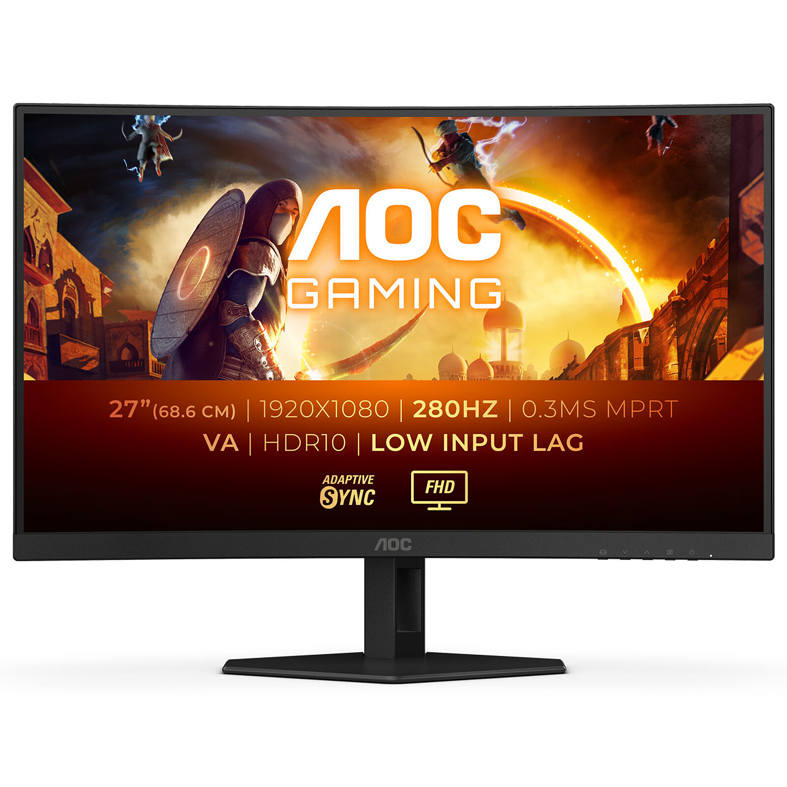 Monitor LED 27" AOC C27G4ZXE, DP, 2xHDMI, 280Hz, 1ms