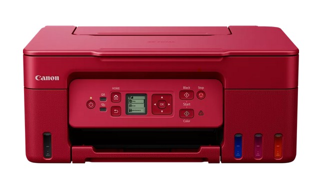 Printer Canon Pixma G3470, print, scan, copy, fax, WiFi, crveni