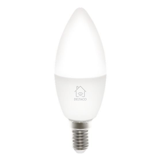 Žarulja LED smart Deltaco, E14, 5W, 2700K-6500K, prigušivanje