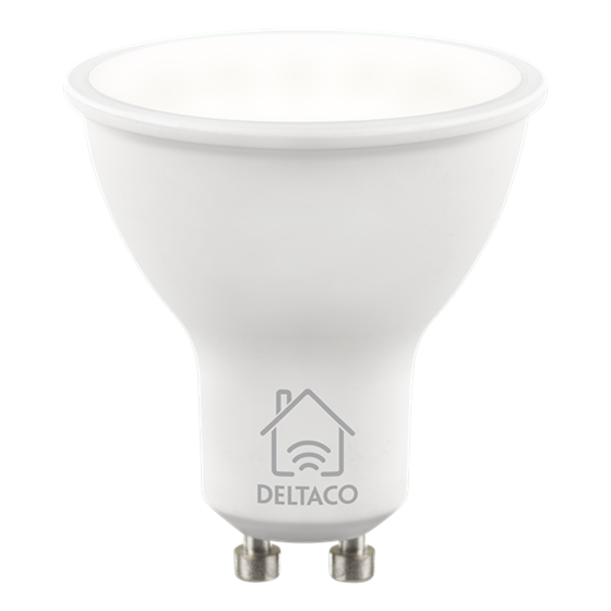 Žarulja LED smart Deltaco, GU10, 5W, 2700K-6500K, prigušivanje, bijelo svjetlo